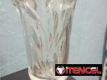 BUCARO Y CESTA DE CRISTAL  ANTIGUOS