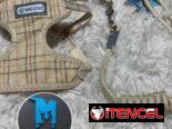 Pechera con correa talla S para mascotas