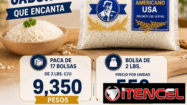 Pacas de arroz americano 2 lb