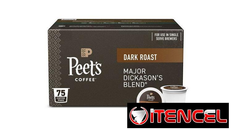 Cápsulas de Café Peet’s Coffee Major Dickason’s Blend – Dark Roast (75 Unidades) | Con garantía | videojuegoshabana.com