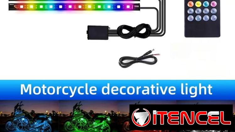 Sistema de LED decorativas RGB para motocicletas luces neón coloridas