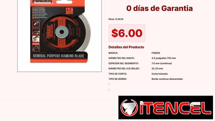 Disco de corte de diamante húmedo con sistema de diamante premium hoy VPT#-0110