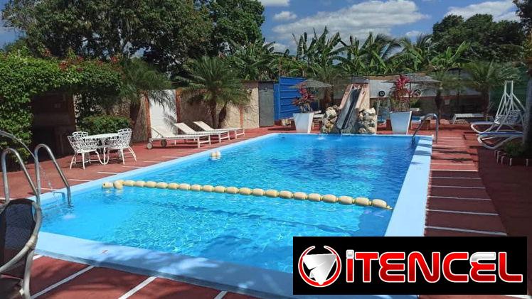alquiler de piscina con inflables y billar