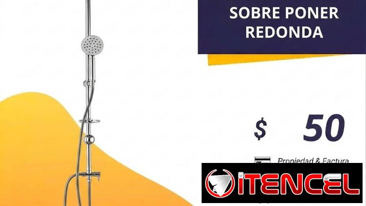 Ducha completa sobre-poner redonda