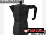 Cafeteras eléctricas de 6 tazas y de gas de 3,6,9 tazas en negras y rojas