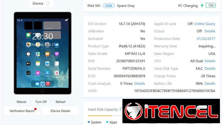 90 USD🔥 iPad (5.ª generación) – SPACE GRAY – 32GB