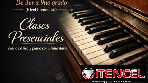 Clases de piano presenciales , iniciación y para niños ya dentro de conservatorios de 9 a 15 años