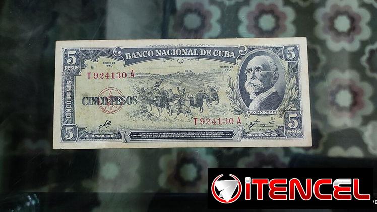 Venta de colección completa de billetes del año 1961 y uno de 5 pesos del 60.