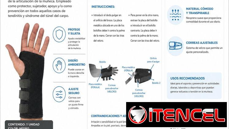 Muñequera Universal Ambidiestro Kamex