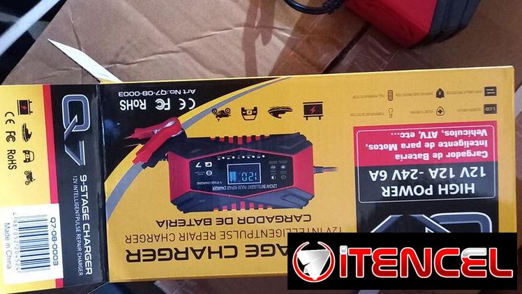 ⚡ 50⚡ CARGADOE DE BATERÍAS Q7 12V-12A INTELIGENTE. MENSAJERÍA CON FACTURA Y GARANTÍA. TLF 54833699