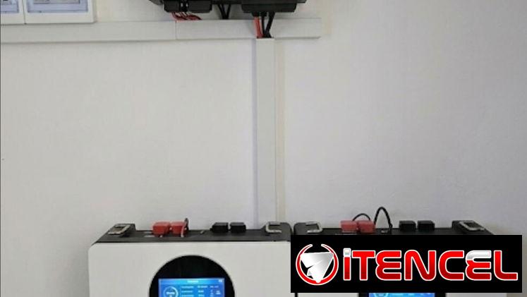 (A)Kit Inversor MUST de 6000w con 2 Baterías SAKO 10kwh y 400Ah
