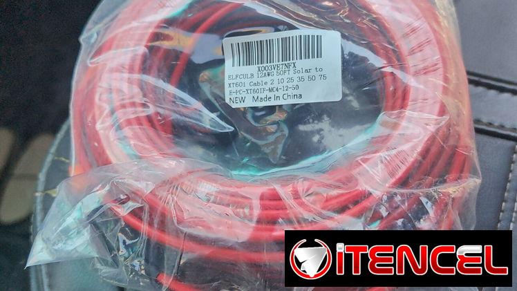 Cables originales de mc4 a xt60i de varias medidas calibre 12awg y 10awg solar