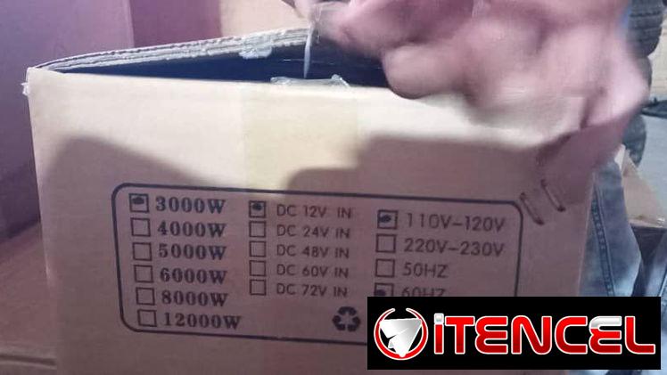 Inversor de Corriente DC a AC / 12v a 120v, 3000w Q7 – Lumina, Garantía de 1 mes, Entrega por un mínimo costo adicional
