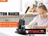 🎯 Máquina para Hacer Pines VEVOR + Accesorios | 32mm y 58mm | Ideal para Negocios y Manualidades