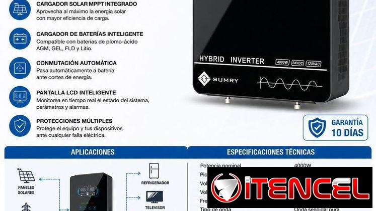 Inversor Híbrido Sumry 4000w