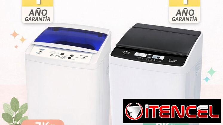 Lavadoras Automáticas marca OCEAN 7kg y 8kg