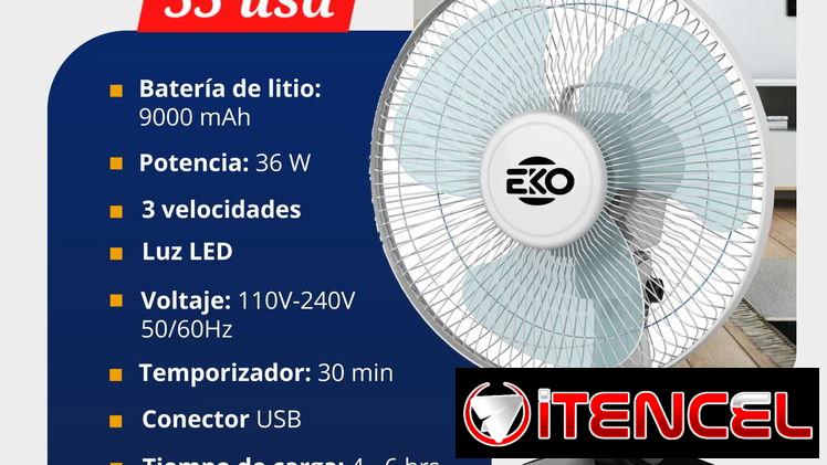 Ventilador recargable