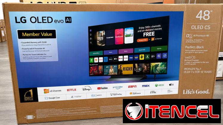 LG OLED evo AI C5 de 48” (modelo OLED48C5) Smart TV 2025
