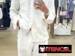 Ropa blanca de lino , camisa blanca de lino , pantalón blanco de lino y mucho mas