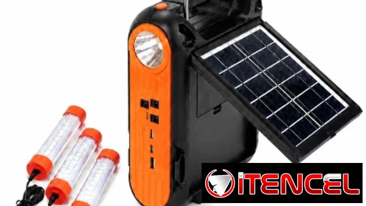Radio Solar SY-108 – Panel solar, linterna, Bluetooth y lámpara LED