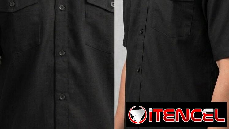 Camisas Negras de Lino para Hombre 🖤