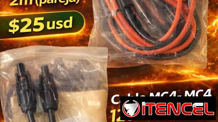 ⚡🔋 CABLES SOLARES DE ALTA CALIDAD PARA TU INSTALACIÓN 🔋⚡ Si tienes paneles solares o sistemas de energía, estos cables