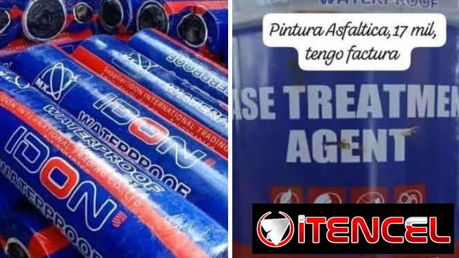Manta de techo granulada importada maxima calidad 10 m x 1.80 . Cubetas de pintura para techo🚨🚨🚨