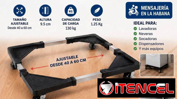 Base ajustable para equipos electrodoméstico.