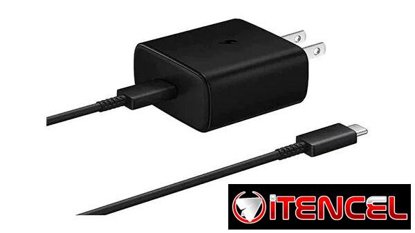 Conjunto de cable y cargador Samsung Tipo C 45w