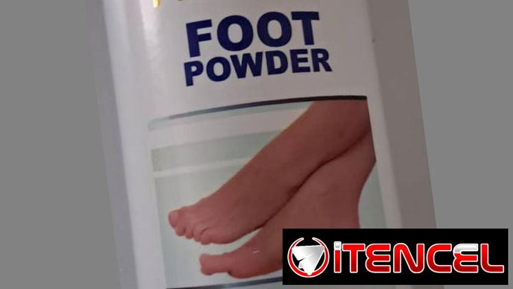 Talco desodorante para piés, antiséptico