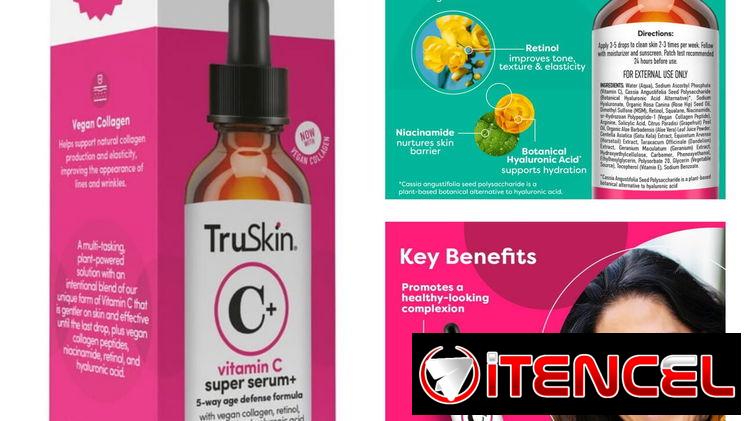 Serum Truskin con vitamina c  originales pomos sellados