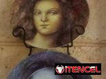 Adorno para pared platos con rostro