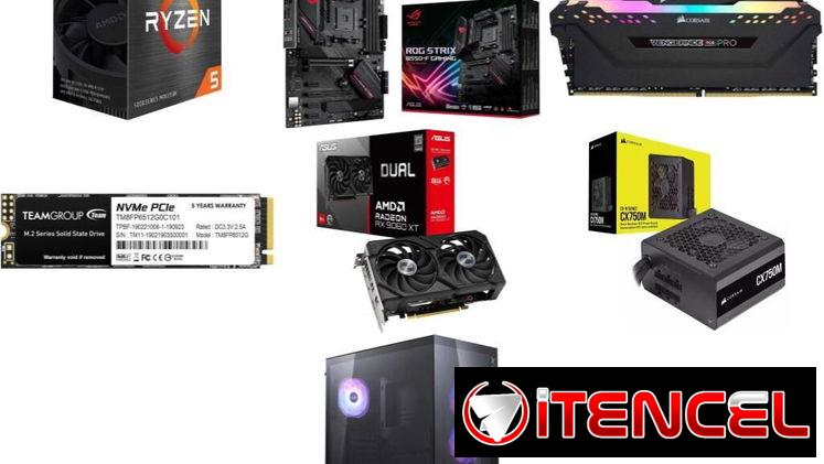 PC AMD PC Ryzen 5 5600GT 🤩 RX 9060 XT 8GB – Asus ROG Strix B550-F Gaming – 16GB RGB RAM – 750W ✅ PC KIT OFERTA PC