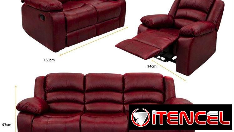Juego de sofá reclinable 3,2,1 para tu comodidad