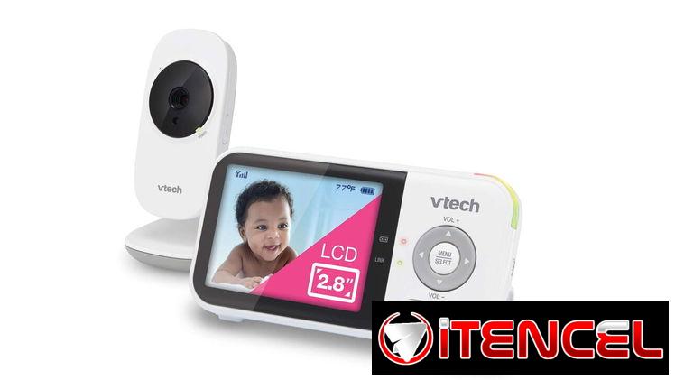VTech VM819 Monitor de bebé con cámara, pantalla de 2.8″, audio bidireccional y visión nocturna