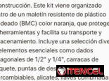 Juego herramientas 100 piezas