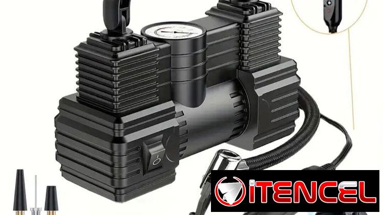 Inflador de Neumáticos Portátil 12V 250PSI y Compresor de Aire, Bomba Digital Automática para Coches, Bicicletas, Bicicl