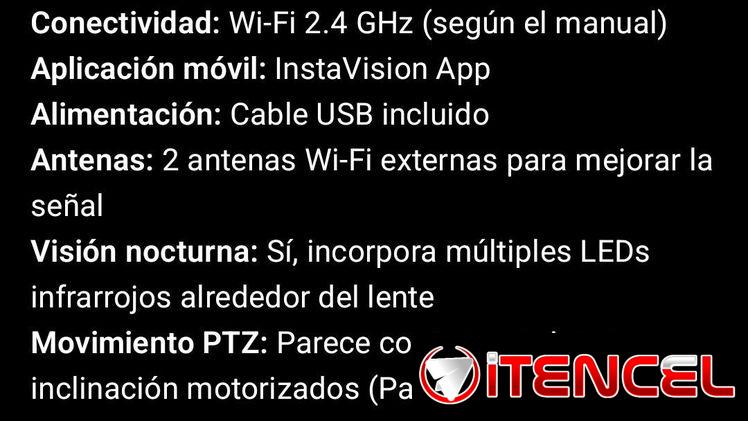 Cámara de seguridad InstaVision