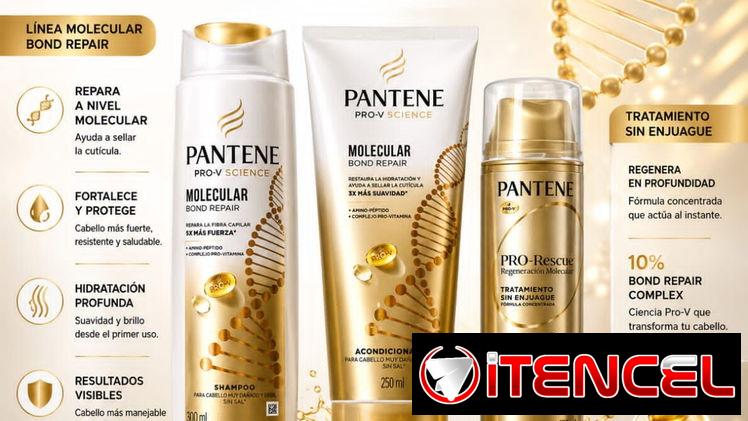 Set Pantene Molecular Shampoo, Acondicionador y Tratamiento sin Enjuage