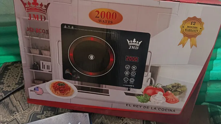 Cocina infrarroja jmd de 2000w,solo 2 usos