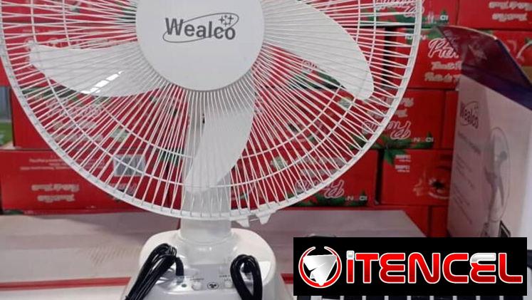 Ventilador recargable de mesa 14” marca Wealco* 🔥