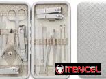 KIT DE MANICURA Y PEDICURA CON ESTUCHE PREMIUM 12 PCS