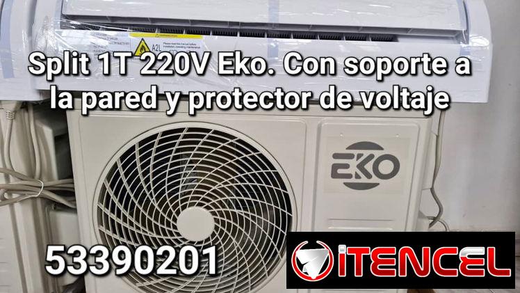 Split Milexus Eko 1T 220 con soporte y protector de voltaje