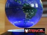 Globo terráqueo levitante.   60 usd  Gira completamente en el aire,,, Iluminado en azul brillante Trabaja con 110 y 220