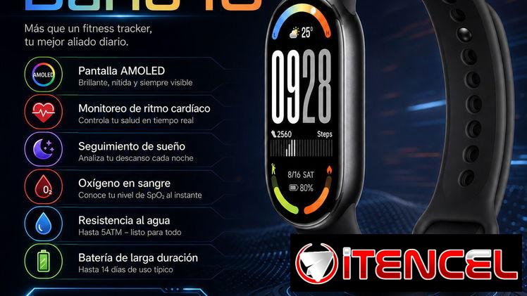 Xioami mi band 10 Nuevo sellado Color Negro 50 USD Interesados escribir al privado (Solo por mensajeria)