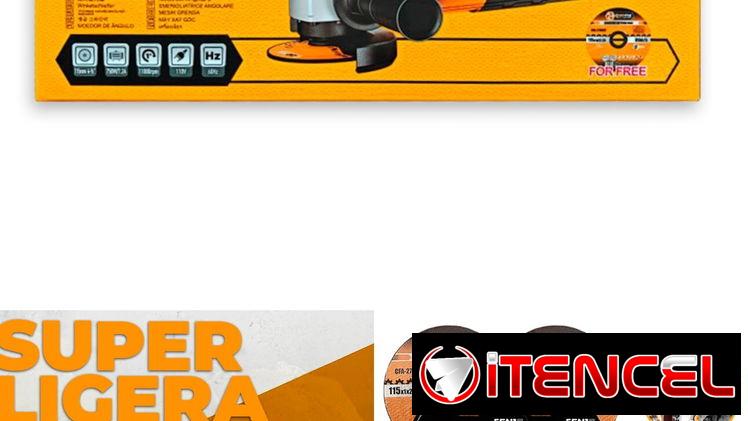 Pulidora de 750w y un disco de corte de regalo