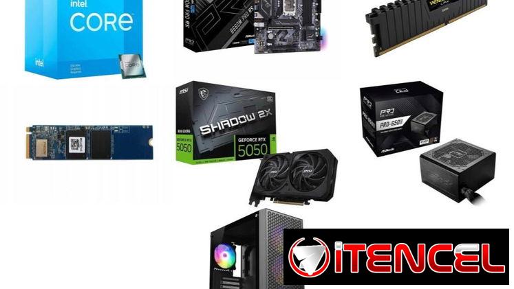 PC Super económica 🤩 i3-12100F – B660M Pro RS – 8GB RAM – RTX 5050 8GB – 650W✅PC COMPLETA KIT AMD