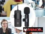 Pareja de micrófonos recargables inalámbricos