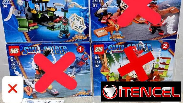 Lego Súper Spiderman (Uno de cada uno) +90 fichas