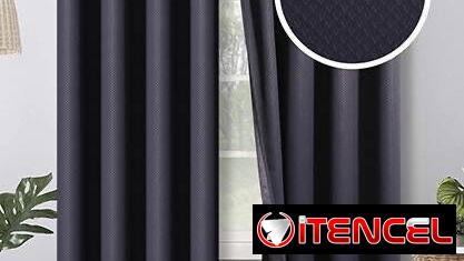 Juego de cortinas Blackout de argollas